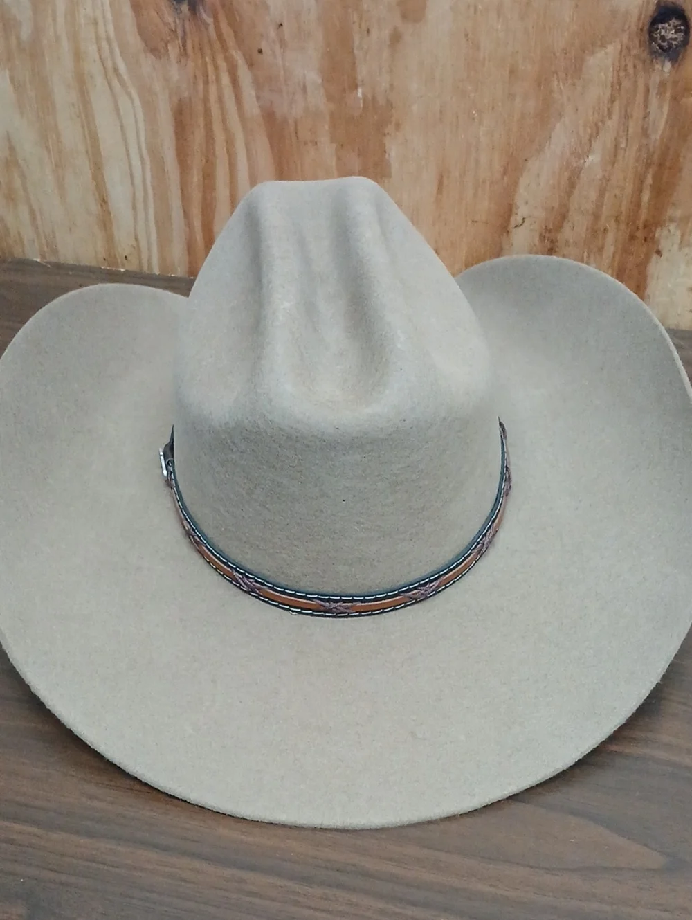 Justin Classic Men's Wool Tan Light Brown Cowboy Hat